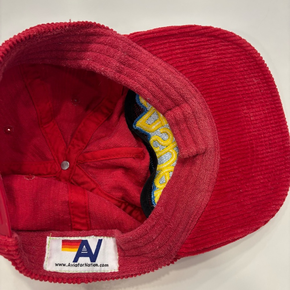 Aviator Nation Red Corduroy Hat - Picture 3 of 3